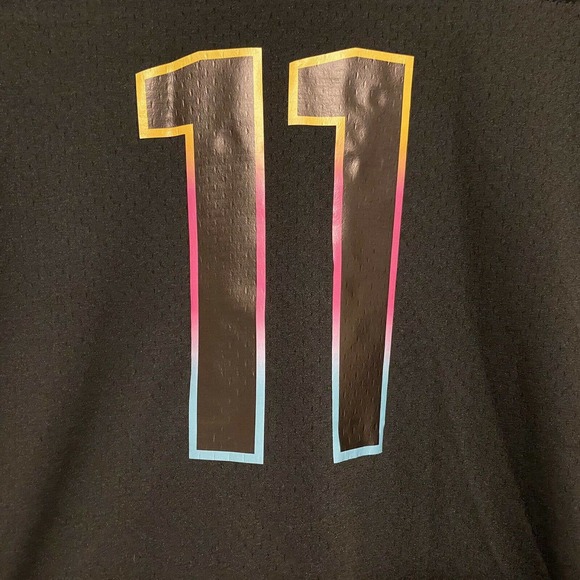 Carson Wentz NFL Black/Neon Jersey. NWT. Med. - Picture 6 of 6